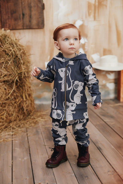 Mouse Navy Hoodie
