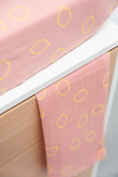 Muslin cloths - Lemon Squash (120x120cm) - set of 2 pieces