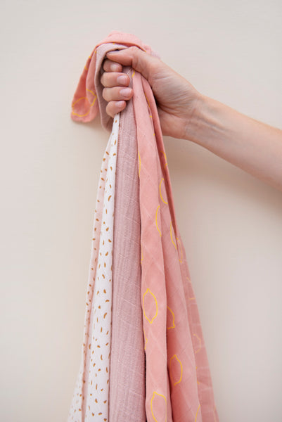 Muslin cloths - Lemon Squash (120x120cm) - set of 2 pieces
