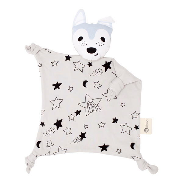 Wolfie Blankie + Rattle Gift Set