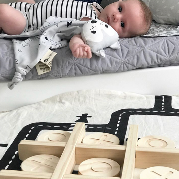 Wolfie Blankie + Rattle Gift Set