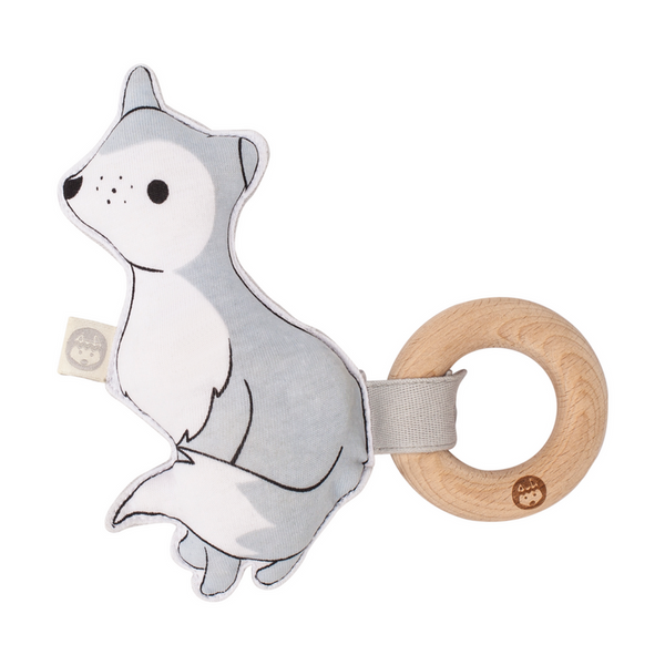 Wolfie Blankie + Rattle Gift Set