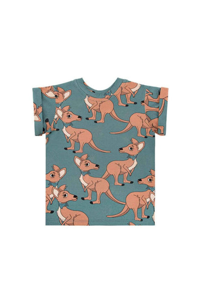 Kangaroo blue t-shirt