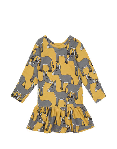Donkey Yellow Long Sleeve Dress