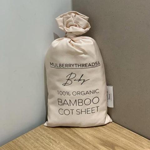 Organic Bamboo Cot Sheets (Blush) 有機棉子床單(淺粉紅色)