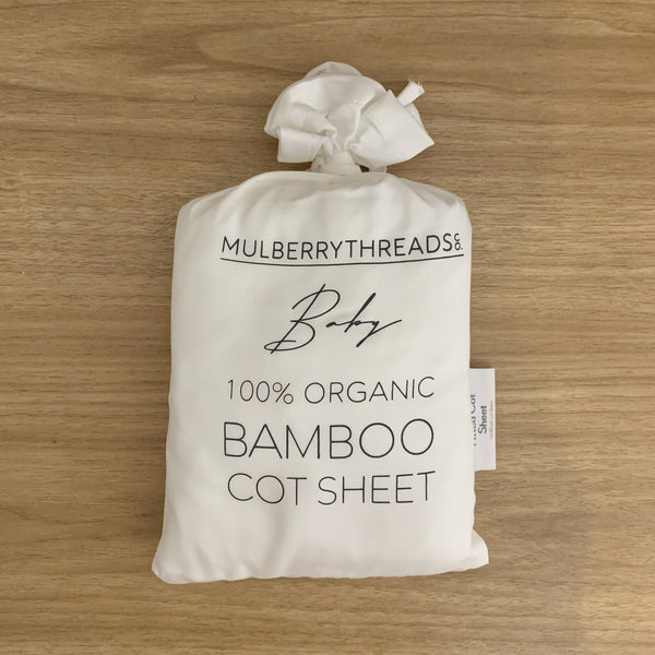 Organic Bamboo Cot Sheets (White) 有機竹棉床單(白色)