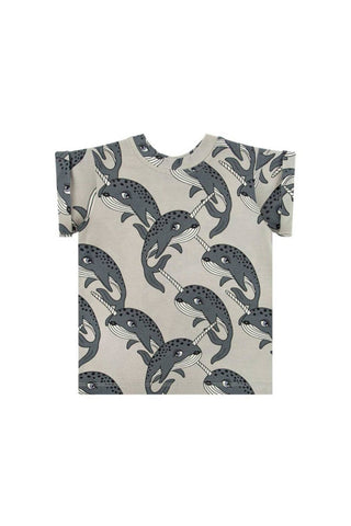 Narwhal grey t-shirt